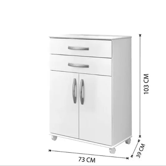 Balcão Mônaco 02 Portas 02 Gavetas Arte Móveis